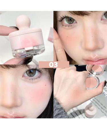 Creamy Blush Putty with Powder Puff 3 In 1 Blush Mud Soft Creamy Blush Putty Matte Powder Blush for Cheeks Multi-purpose Blush Putty with Powder Puff (3# One size) 3# 1 g (Pack of 2) - Buy Online on GoSupps.com