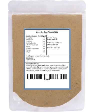 Liquorice Root Powder | Licorice Root Tea 500g by Villa Nostrum - Buy Online on GoSupps.com
