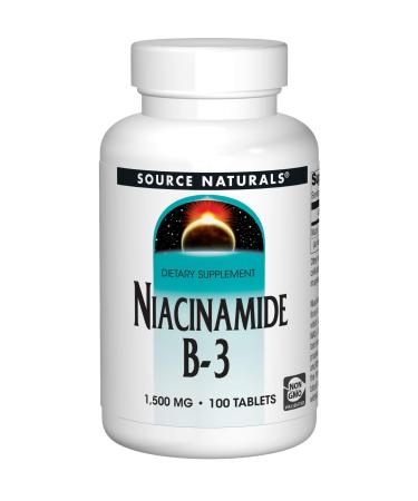 Source Naturals Niacinamide B-3 1500 mg 100 Tablets