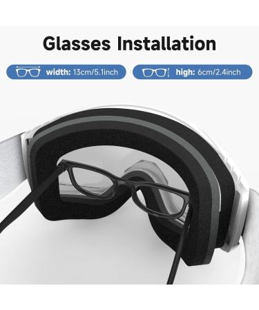 Findway Ski Goggles for Men | OTG Snowboard Glasses with UV Protection & Anti-Fog | Spherically Mirrored VLT 10.2% - Buy Online on GoSupps.com