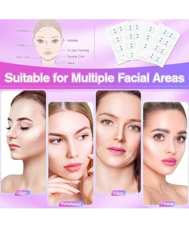 Invisible Face Lift Tape for Instant Facelift - 100 PCS Waterproof Bands for Neck, Eyes, Jowls & Double Chin - Face Lifter Makeup Tape - Buy Online on GoSupps.com