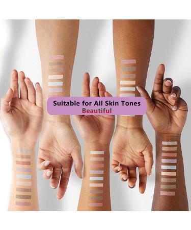 FOLTREN Pink Purple Brown Nude Eyeshadow Palette - High Pigmented, Waterproof, Long Lasting - 10 Colors - Buy Online on GoSupps.com