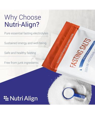 Fasting Salts: Pure Electrolyte Powder with Sodium, Potassium, Magnesium. 400g - Nutri-Align Fasting Range - Buy Online on GoSupps.com