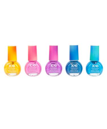 Three Cheers for Girls - Color Changing Nail Polish Set - Nail Polish Set for Girls & Teens - Includes 5 Colors - Non-Toxic Nail Polish Kit for Kids Ages 8+