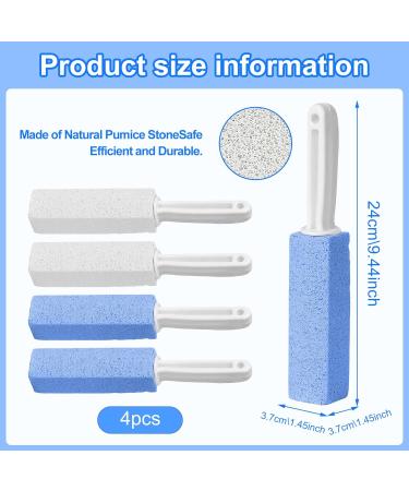 4 Pack Spermuoy Pumice Stone Toilet Cleaning Set | Eco-Friendly Toilet & Kitchen Cleaner | Effortless Bathroom & Sink Cleaning Tool - Buy Online on GoSupps.com