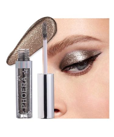 Erinde Liquid Glitter Eyeshadow - Shimmer Sparkle Glow Eye Brightener Stick  Long Lasting  Quick-Drying  Metallic Gloss Sparkling Eye Shadow  Create Sparkling Eye Makeup (104 Forest)