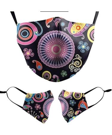 ZDP Sunflower Floral Print Anti Pollution Mouth Covers Cotton Half Face Mouth Reusable Dustproof Washable Facial Decoration Anti-Haze Breathable Washable Anti Pollution Mouth Covers - Buy Online on GoSupps.com