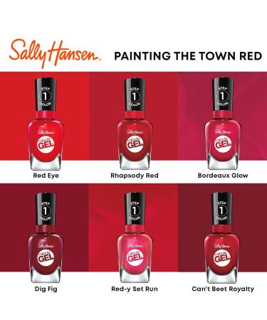 Sally Hansen Miracle Gel Nail Polish - World Wide Red 409 | Long-Lasting & International Shipping - Buy Online on GoSupps.com