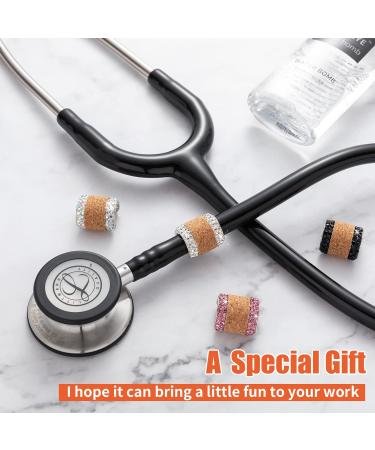 EveryBling Stethoscope Name Tag 4 Pack - Personalized Crystal Stethoscope ID Tags for Littmann Nurses Doctors Surgeons - Silver, Pink, Black, Colorful - Buy Online on GoSupps.com