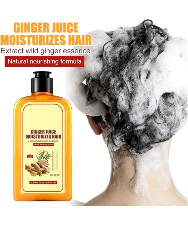 Ginger Hair Growth Shampoo - Natural Anti Hair Loss Treatment for Women & Men - Buy Online on GoSupps.com