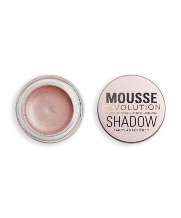 Makeup Revolution Mousse Shadow Light Gold creamy color for cheeks & eyes opened light formula cream-to-powder 4g golden shine 4.3 g (1 Pack)