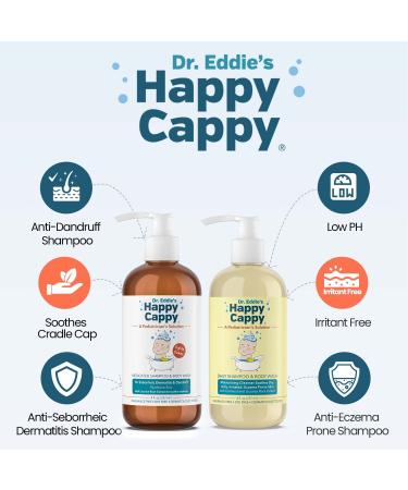 Happy Cappy Shampoo Bundle for Cradle Cap & Seborrheic Dermatitis - 2 Pack, 8 Fl Oz each - Buy Online on GoSupps.com