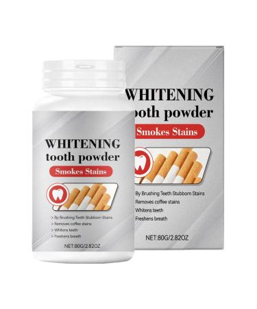 JINGLING JINGLING Dental Powder 80g Dental Powder for Teeth Whitening Dental Repair Care for Women on the Go While Traveling at Work Commuting at Home Use