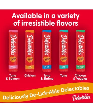 Hartz Delectables Squeeze Up Interactive Lickable Wet Cat Treats Flavour Variety 20 Pack - Buy Online on GoSupps.com