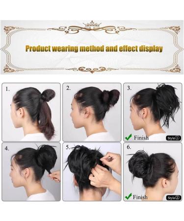 Hair Bun Hairpiece for Women Messy Hair Bun Hair Pieces Hair Scrunchies Extension Curly Hairpiece Wavy Messy Synthetic Chignon for Women Tousled Updo Hair Chignons(4A) - Buy Online on GoSupps.com