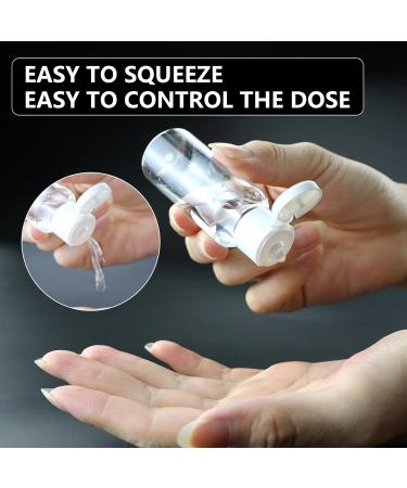 ZCYKJ 20 Sets 30ml Plastic Bottles Empty Travel Bottles Clear Refillable Plastic Travel Bottles for Liquids Flip Cap Bottles with 4 Pcs Small Funnel and 4 pcs Labels for Travel or Cosmetic - Buy Online on GoSupps.com