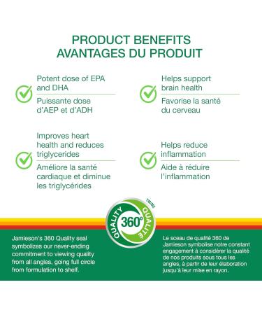 Jamieson Probiotic 60 Billion 24 Capsules & Omega-3 Select 1 000 mg 60 Billion Active Cells SUPPLEMENT + SUPPLEMENT - Buy Online on GoSupps.com