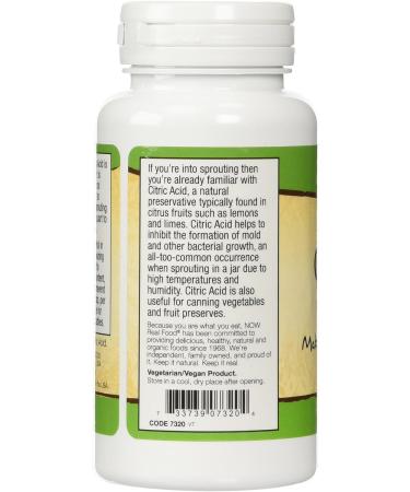 Now Foods Citric Acid Powder 4 oz (Pack of 2) - Natural Food Preservative - Buy Online on GoSupps.com