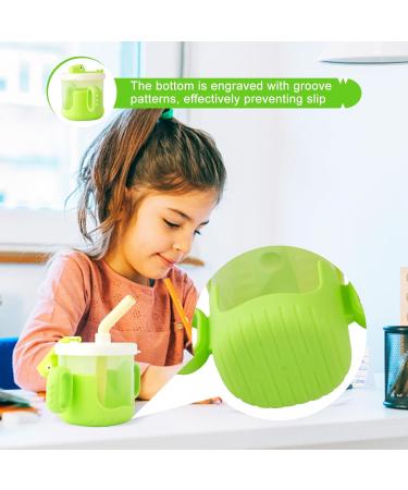 Nohlerlife Baby Training Cup | 300ml Green Free-Flow Sippy Cup with Lid and Straw - Buy Online on GoSupps.com
