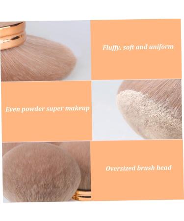 Self Tanner Brush Oval Self Tanning Brush 2.8" Dia. Large Body Brush Makeup Soft Reusable Sunscreen Applicator for Makeup Legs Arms Face Body Rose Gold Rose Red - Buy Online on GoSupps.com