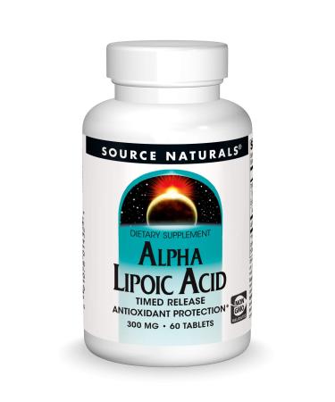 Source Naturals Alpha Lipoic Acid Timed Release 300 mg 60 Tablets