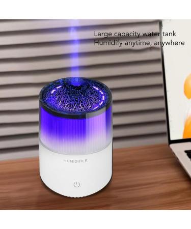 Buy Colourful Flame Essential Oil Diffuser - Ultra Silent Aromatherapy with LED Lights & Volcano Design - 200ml (White) - Shop Internationally - Buy Online on GoSupps.com