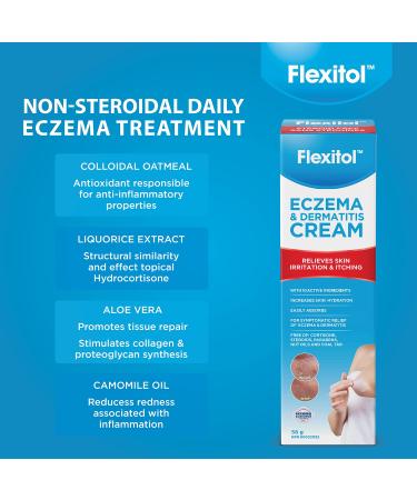 Flexitol Naturals Eczema Cream for Symptomatic Relief of Eczema Dermatitis - Buy Online on GoSupps.com