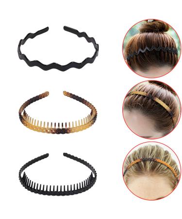 XIMA 12PCS Plastic Hair Comb Headbands for Women - Non slip Braided Thin Hair Band with Teeth - Hair Loops Accessories for Girls - Buy Online on GoSupps.com
