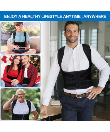 Adjustable Posture Corrector for Men & Women | Back Support for Scoliosis & Hunchback | Medium 33-39 Size - Buy Online on GoSupps.com