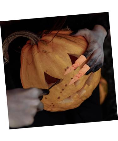 DIKACA False Witch Fingers Halloween Props Finger Nail Covers Cosplay 5pcs False Nail Set Manicure Skeleton Plastic Halloween Finger Lights Halloween Finger Tips As Shown 1 9.5x2.5cm - Buy Online on GoSupps.com