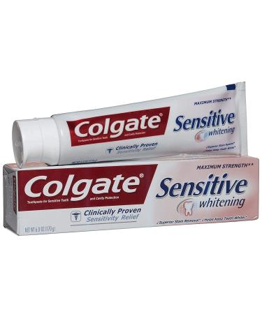 Colgate Sensitive Maximum Strength Sensitive Whitening Toothpaste 6 oz