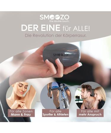 SMOOZO Bundle Body Razor Delicate Ros - Includes Design Tray Ros Care Oil & 4-Pack Replacement Blades - International Shipping Available - Buy Online on GoSupps.com