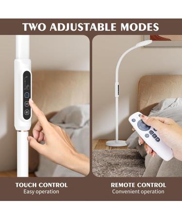 Happy Light Therapy lamp 11000 Lux LED UV-Free Sunlight lamp Full Spectrum Happy Therapy lamp with 10 Adjustable Brightness Levels 2 in 1 Retractable Floor Sad Lamp (White) White-1 - Buy Online on GoSupps.com