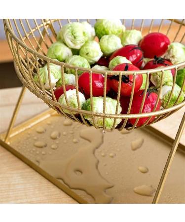 Kitchen Countertop Fruit Rack Fruit Basket Metal Deer Figurine Fruit Basket Fruit Bowl Metal Wire Vegetable Bowl Mesh Countertop Fruit Holder Bowl for Kitchen Counter Gold Black Fruit Trays (Color : - Buy Online on GoSupps.com