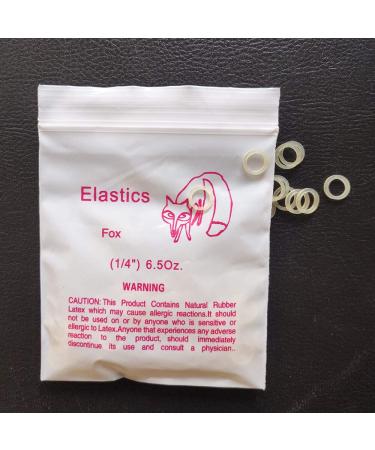 5000 pcs Orthodontic Elastic Rubber Bands Small Rubberbands Dreadlocks Hair Braids Fix Tooth Gap  Free Elastic Placer for Braces (6.5 oz  Fox 1/4 inch) 6.5 Ounce Fox 1/4 inch