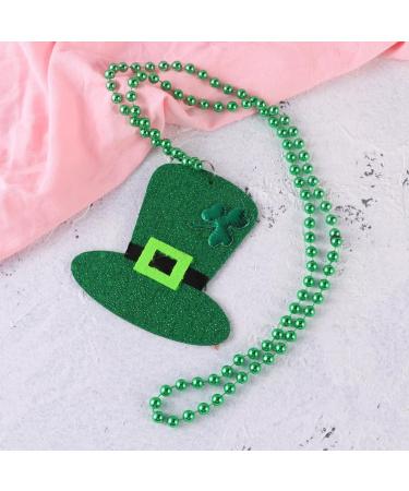 Abaodam Necklaces A Necklace Shamrock Jewelry Bead Pendant Green Beads Necklace Cap Necklace Bead Ireland - Buy Online on GoSupps.com