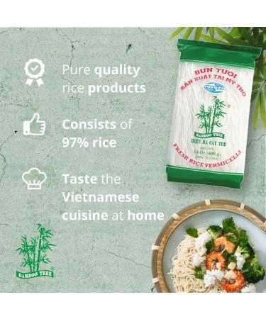Buy Bamboo Tree Fresh Rice Vermicelli (2 x 400g) - Authentic Asian Noodles for Fast Shipping Internationally - Buy Online on GoSupps.com