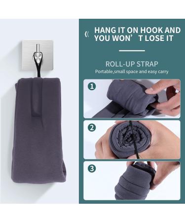 Handmade Cotton Eye Sleep Mask - Blackout, Comfortable & Breathable - Large Size, Adjustable - Grey - Buy Online on GoSupps.com