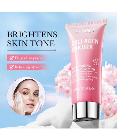 Natural Cherry Blossom Facial Cleanser - Deep Cleaning Hydrating Lotion for All Skin Types - Buy Online on GoSupps.com