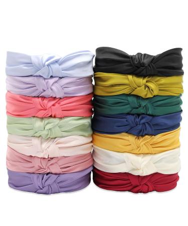 YETASI Black Satin Headband for Women - Elegant, Chic, and Comfortable Knotted Headband | Non-Slip Silk Quality Satin Fabric | Adjustable Size | Long-Lasting Design - Buy Online on GoSupps.com