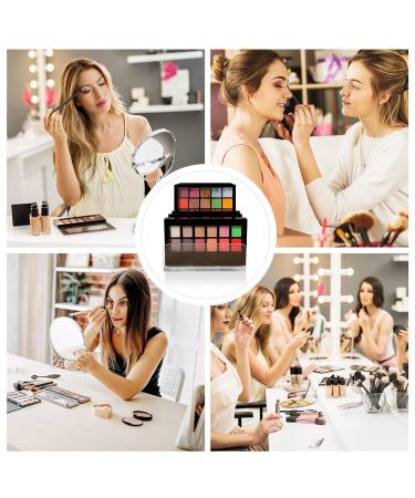 Acrylic Clear Eyeshadow Palette Organizer - 7 Sections - Makeup Organizer for Bathroom Countertops and Vanities - Buy Online on GoSupps.com
