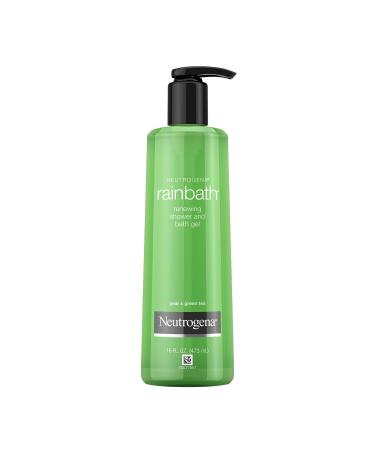 Neutrogena Rainbath Renewing Shower And Bath Gel Moisturizing Body Wash and Shaving Gel with Clean Rinsing Lather Pear & Green Tea Scent 16 fl. oz
