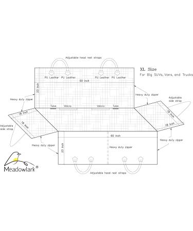 XL Premium Hammock Dog Car Seat Cover - Non-Slip, Water Repellent, Pet Car Seat Protector with Seat Belt and Headrest Covers - X-Large Black - Buy Online on GoSupps.com