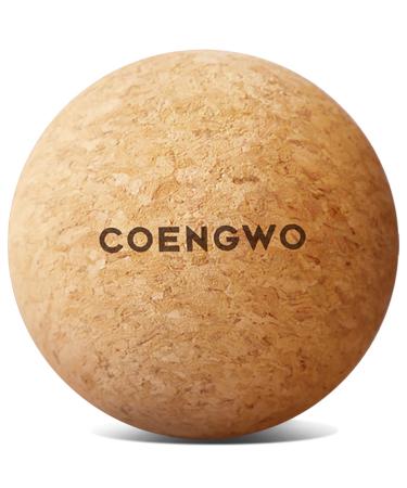Cork Massage Ball, COENGWO Deep Tissue Muscle Tension Therapy Ball for Trigger Point Therapy, Muscle Soreness, Yoga Therapy, 3 Inch 3''