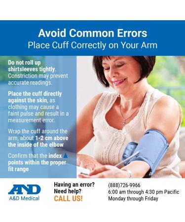 A&D Medical Replacement Small Blood Pressure Cuff (UA-279) - for UA-767PSAC, UA-767PVS & UA-787EJ Monitors - 16-24 cm Range - BP Cuff Connector - Pack of 1 - Buy Online on GoSupps.com