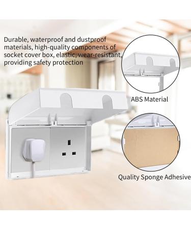 Socket Cover Box for Baby Safety Childproof Electrical Outlet Protector Waterproof Plug Light Switch Guard for Home Safety White - Buy Online on GoSupps.com