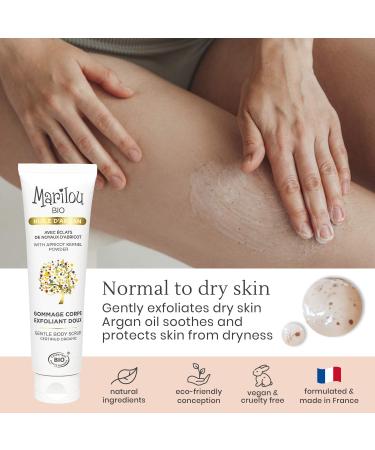Marilou Organic Argan Oil Body Scrub - Gentle Peeling 100ml | Natural Exfoliating Scrub for Smooth Skin - International Shipping Available - Buy Online on GoSupps.com