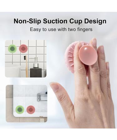 Beomeen Silicone Face Scrubber Exfoliator 2 in 1 Removable Round Manual Facial Cleansing Brush for Deep Cleaning and Massaging Skin Care Face Wash Brush Blackhead Acne Pore Pad (Green+Pink) - Buy Online on GoSupps.com