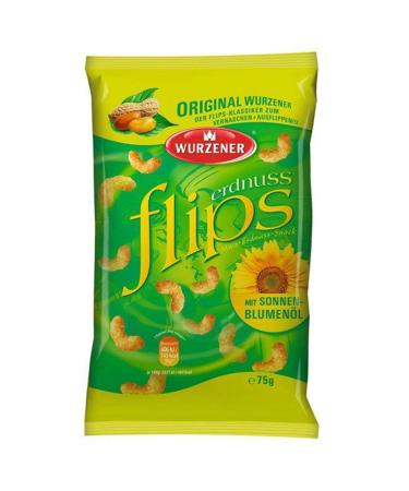Buy Wurzener Peanut Flips 75g Bag - Delicious Crunchy Snack - International Shipping Available - Buy Online on GoSupps.com