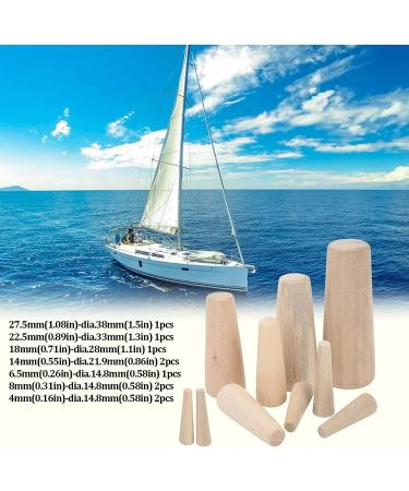 10pcs Soft Wood Tapered Log Plugs for Boat & Yacht - Marine Drain Plug Set - Buy Online on GoSupps.com